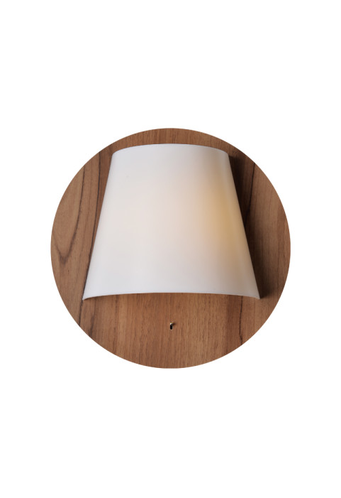 АПЛИК ЛЕД 5W 3000Κ ЦВЯТ ТЪМНЕН НА ДЪРВО  MDF+ БЯЛО ПЛАСТМАСОВО Φ25Χ12,5 