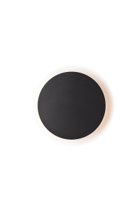 ПЛАФОН/АПЛИКА ЛЕД  5W 3000Κ ЧЕРНО  MDF КРЪГ Φ14ΧΗ3,6CM ECLIPSE