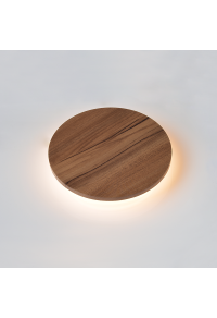 АПЛИК ЛЕД 5W 3000Κ ЦВЯТ ТЪМНО ДЪРВО MDF КРЪГ Φ14XH3,6CM ECLIPSE