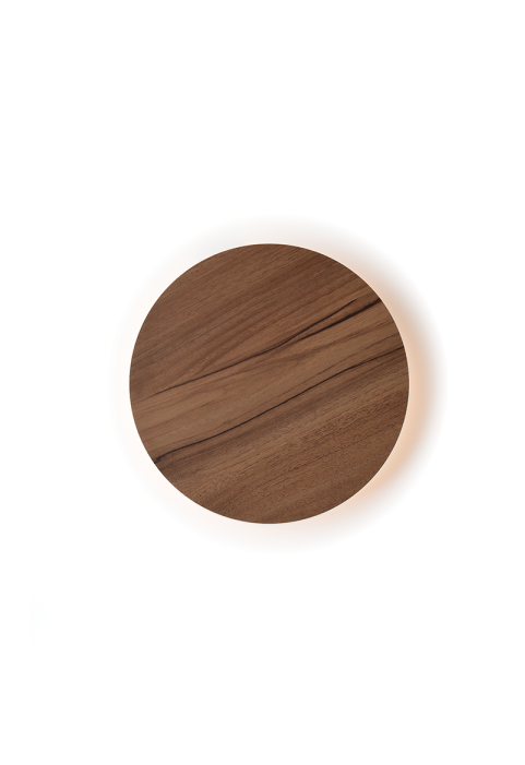 АПЛИК ЛЕД  24W 3000Κ ЦВЯТ СВЕТЛО ДЪРВО MDF КРЪГ Φ40XH3,6CM ECLIPSE
