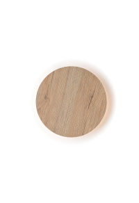 АПЛИК ЛЕД  24W 3000Κ ЦВЯТ СВЕТЛО ДЪРВО MDF КРЪГ  Φ40XH3,6CM ECLIPSE