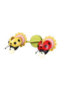 NETTO WALL LUMINAIRE 1XE27 MULTICOLOR METAL+PLASTIC+MDF BEE 15Χ20X15CM BEES