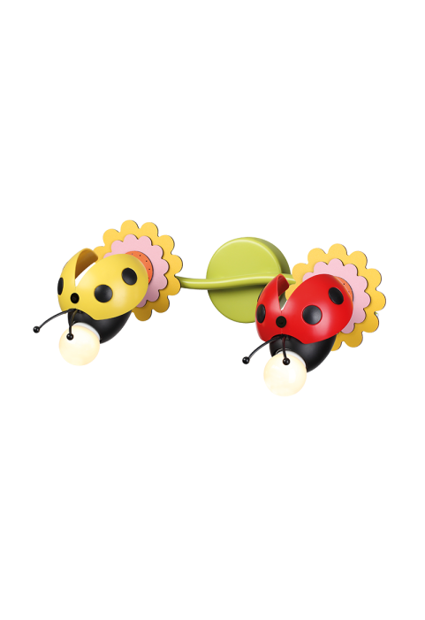 NETTO WALL LUMINAIRE 1XE27 MULTICOLOR METAL+PLASTIC+MDF BEE 15Χ20X15CM BEES