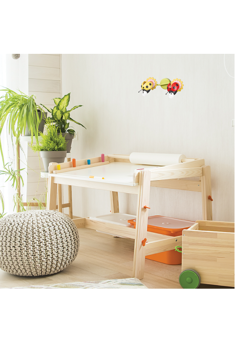 NETTO WALL LUMINAIRE 1XE27 MULTICOLOR METAL+PLASTIC+MDF BEE 15Χ20X15CM BEES