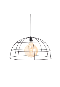 ПЕНДЕЛ PROMETHEUS / HANGING F/S 1XE27 METAL MESH BLACK Φ40XH120CM PROMETHEUS