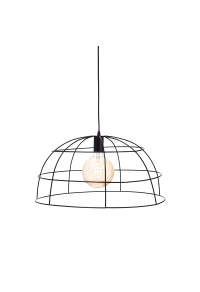 ПЕНДЕЛ  PROMETHEUS / HANGING F/S 1XE27 METAL MESH BLACK Φ50XH120CM PROMETHEUS