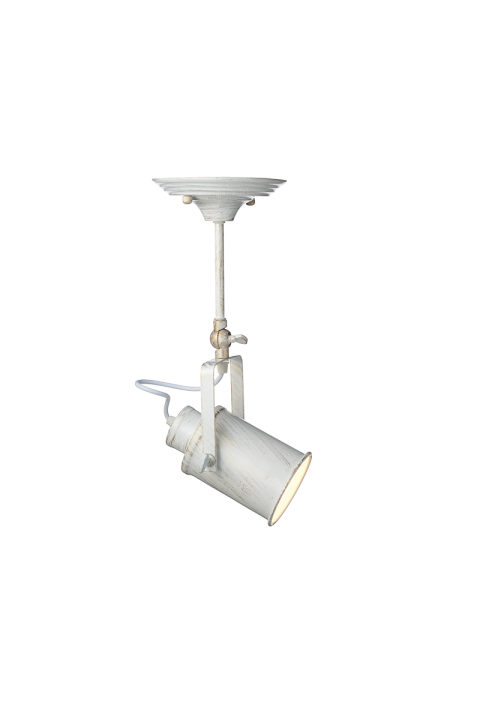NETTO CEILING 1ΧΕ27 METAL WHITE GOLD PATINΑ 15X17XH38CM POMPEII