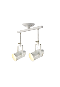 NETTO CEILING 2ΧΕ27 METAL WHITE GOLD PATINΑ 17X44XH38CM POMPEII
