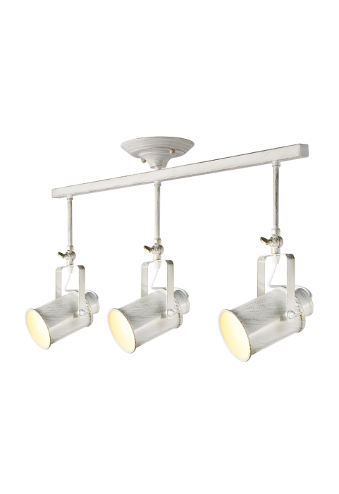 NETTO CEILING 3XE27 METAL WHITE GOLD PATINΑ 17X76XH38CM POMPEII