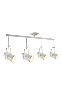 NETTO CEILING 4XE27 METAL WHITE GOLD PATINΑ 17X105XH38CM POMPEII