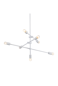 ПЕНДЕЛ LUTHER / PENDANT LAMP 7XE27 METAL WHITE Φ80XH130CM LUTHER