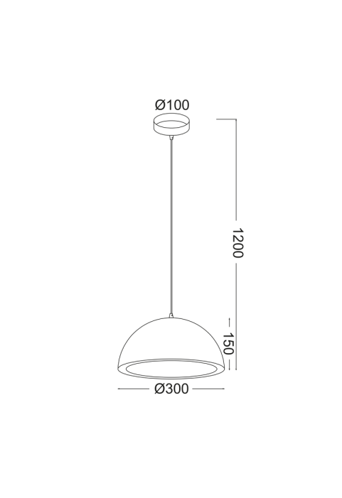 NETTO PENDANT 1XE27 CORK Φ30XH120CM MALIBU
