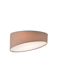 ПЛАФОН ACA LIGHTING / CEILING LIGHT 3ΧΕ27 PAL BROWN FABRIC+ACRYLIC Φ40ΧΗ18CM PABLO