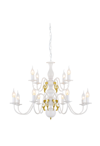 NETTO PENDANT 12XE14 METAL PATINΑ GOLD Φ78ΧH160CM VELVET