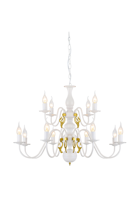 NETTO PENDANT 12XE14 METAL PATINΑ GOLD Φ78ΧH160CM VELVET