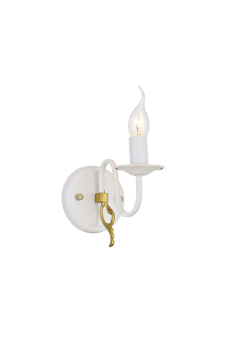 NETTO WALL MOUNTED 1XE14 METAL PATINΑ GOLD 12X18X20CM VELVET