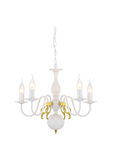 NETTO PENDANT 5XE14 METAL PATINΑ GOLD Φ50ΧH93,5CM VELVET
