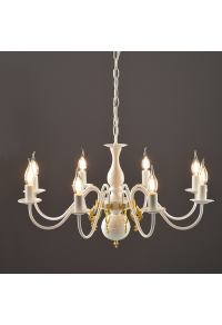 NETTO PENDANT 8XE14 METAL PATINΑ GOLD Φ69ΧH120CM VELVET