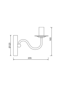 АПЛИК 1ΧΕ14  БЯЛ МЕТАЛ 20,5Χ12ΧΗ16,5C KNOSSOS