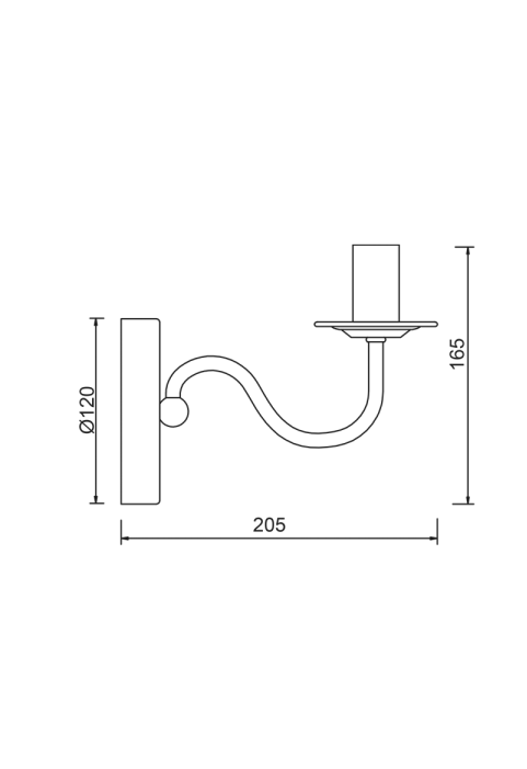 АПЛИК 1ΧΕ14  БЯЛ МЕТАЛ 20,5Χ12ΧΗ16,5C KNOSSOS