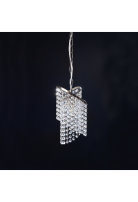ПЕНДЕЛ 1ΧΕ27 КРИСТАЛ+НИКЕЛ Φ17,5ΧΗ84,5CM ELIZA