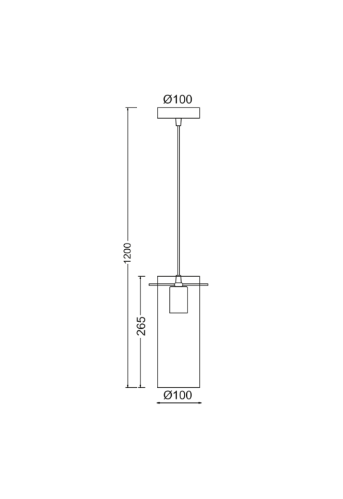 ПЕНДЕЛ 1ΧΕ27 3D СТЪКЛО+МЕТАЛ Φ10ΧΗ12 VERTIGO