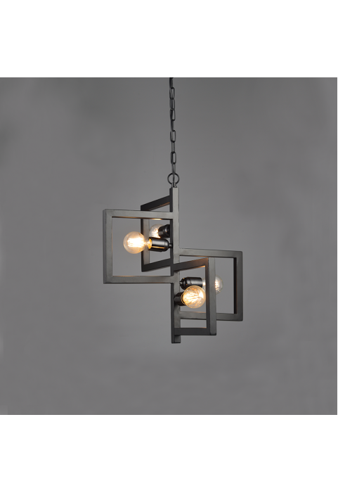 ПОЛИЛЕЙ 4ΧΕ27 ЧЕРНО МЕТАЛНО Φ42ΧΗ98CM SIRIUS