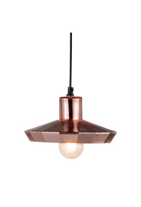 ПЕНДЕЛ 1ΧΕ27 СТЪКЛО БРОНЗОВО Φ22ΧΗ115CM