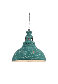 ПЕНДЕЛ ACA LIGHTING / 1XE27 METAL GREEN ANTIQUE Φ35XH135CM NEVADA