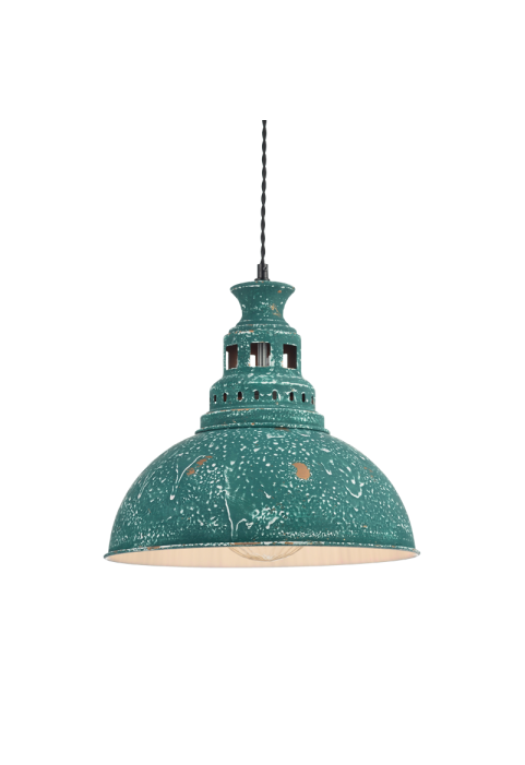ПЕНДЕЛ ACA LIGHTING / 1XE27 METAL GREEN ANTIQUE Φ35XH135CM NEVADA