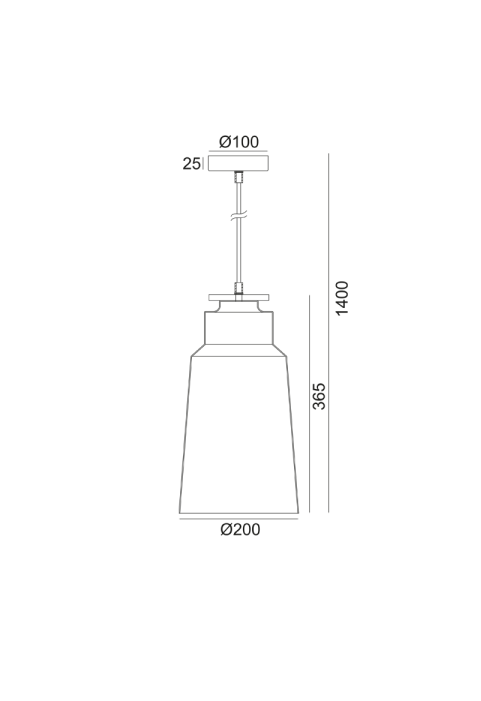 ПЕНДЕЛ 1ΧΕ27 МЕТАЛНО ЧЕРНО+ДЪРВО Φ20ΧΗ140CM AENEAS
