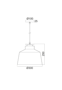 ПЕНДЕЛ 1ΧΕ27 МЕТАЛНО ЧЕРНО+ДЪРВО Φ30ΧΗ120CM AENEAS
