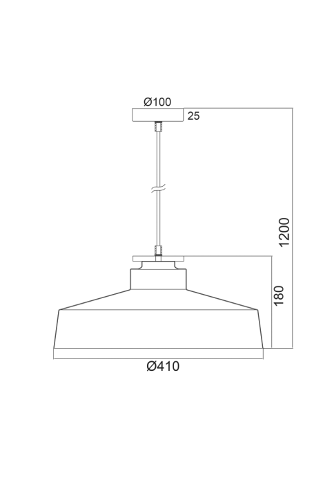 ПЕНДЕЛ 1ΧΕ27 МЕТАЛНО ЧЕРНО+ДЪРВО Φ41ΧΗ120CM AENEAS