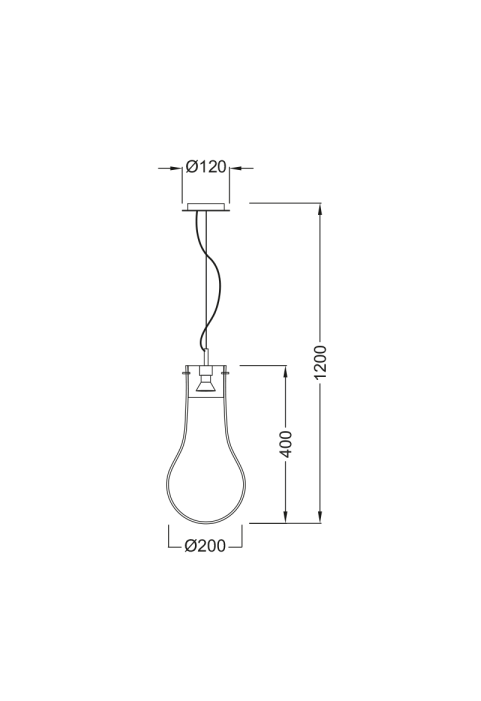 NETTO PENDANT 1ΧGU10 METAL COLOR WOOD + GLASS Φ20ΧΗ120CM POTHOS