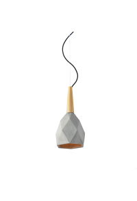 ПЕНДЕЛ 1ΧΕ27 ЦИМЕНТ+ДЪРВО Φ20ΧΗ120CM DIODUS
