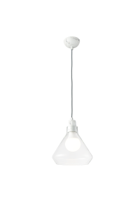 NETTO PENDANT 1XE27 GLASS + METAL MARBLE PAINTING Φ24ΧΗ120CM CIELOS