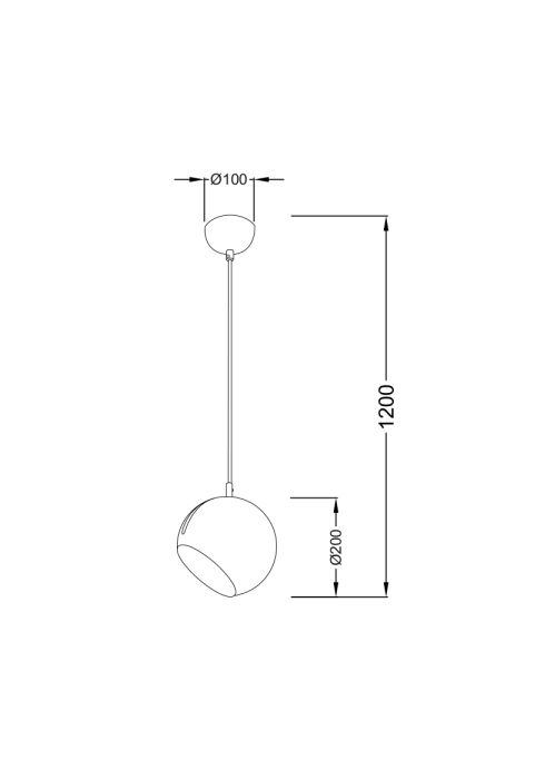 ПЕНДЕЛ 1ΧΕ27 МЕТАЛЕН ЦВЯТ Φ20XH120CM HOSTA