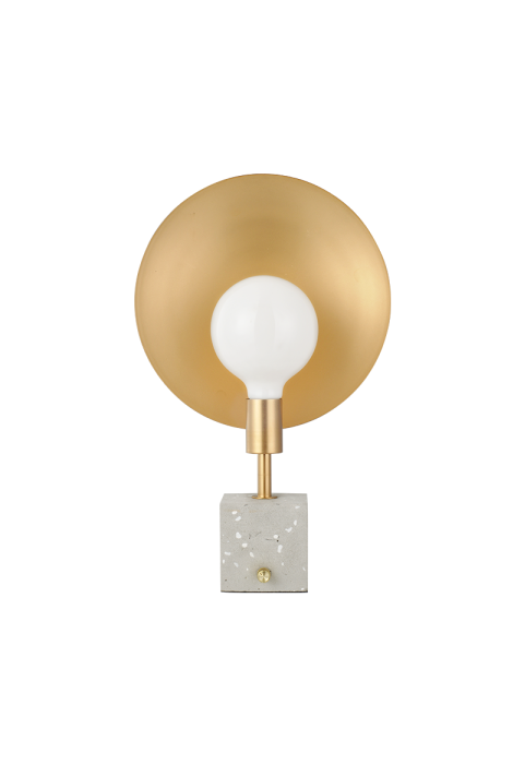 NETTO TABLE LIGHT 1XE27 METALLIC ANTIQUE BRASS 18X10XH35CM GEMINI