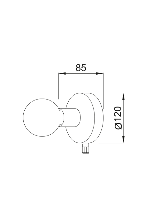 АПЛИК 1ΧΕ27 МЕТАЛНО СИН + МЕСИНГ Ф  JOY