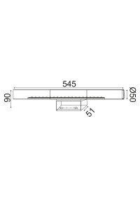 АПЛИК ЛЕД SMD 13W 3200K IP44 АКРИЛНИ.+МЕТАЛНО 5 TINKI