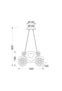 NETTO KIDS TABLE LAMP 2XE27 PRINCE 32Χ13ΧΗ80CM KINGDOM