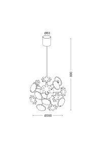 ДЕТСКИ ПОЛИЛЕЙ 4ΧΕ14 С ЦВЕТЯ Φ35ΧΗ80CM FLOWERS