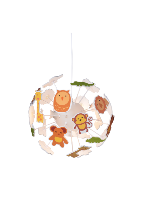 ДЕТСКИ ПЕНДЕЛ  4ΧΕ14 С ЖИВОТНИТЕ  Φ35ΧΗ80CM ZOO