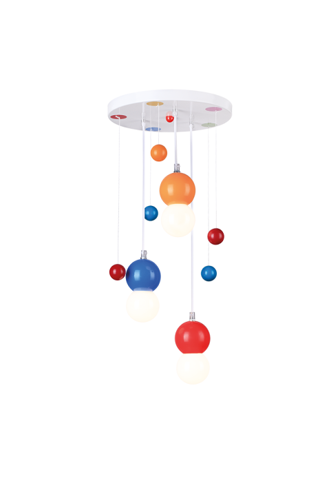 ДЕТСКИ ПОЛИЛЕЙ 3ΧΕ27 КОЛОРЕТЕН Φ30ΧΗ60CM BUBBLES