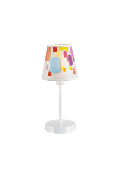 NETTO KIDS TABLE LIGHT 1XE14 MULTICOLOR SHADE Φ14ΧΗ29CM RAINBOW