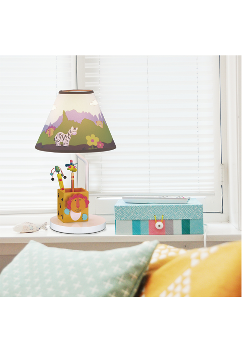 NETTO KIDS TABLE LIGHT 1XE27 PENCILCASE JUNGLE Φ21ΧΗ40CM PAIGNIO