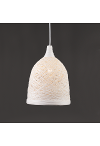 ПЕНДЕЛ PETRA / PENDANT LAMP 1XE27 WHITE CANE Φ27.5Χ115CM PETRA