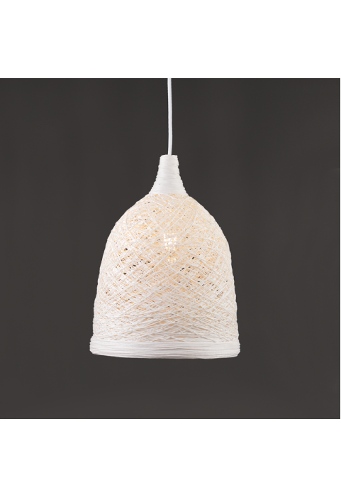 ПЕНДЕЛ PETRA / PENDANT LAMP 1XE27 WHITE CANE Φ27.5Χ115CM PETRA