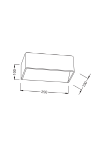 БЯЛА АПЛИКА ЛЕД UP-DOWN PARALLEL 2X3W 230V 3000K  NEPHELE