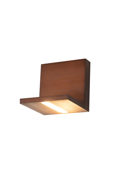 NETTO WALL MOUNTED WOOD COLOR LED UPSIDE TETRIS 4W 230V 3000K 30000HRS 10Χ101Χ10CM TETRIS